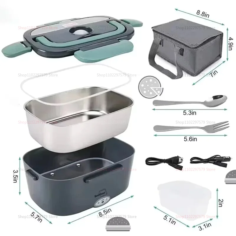 Electric Heated Lunch Box – Portable Self-Heating Food Container
